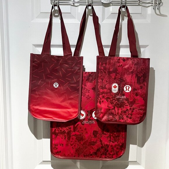 Set of 3 / Lululemon Reusable Bags - Picture 1 of 3